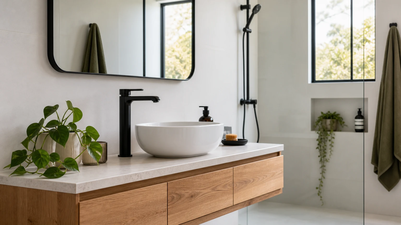 Matte Black Bathroom Ideas Without Overdoing It