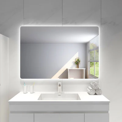 POSEIDON RECTANGLE BACKLIT LED MIRROR 3 COLOUR LIGHTS 1200X800MM