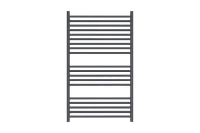 LINSOL ALLEGRA 19 BAR WIDE HEATED TOWEL RAIL MATTE BLACK 1200MM