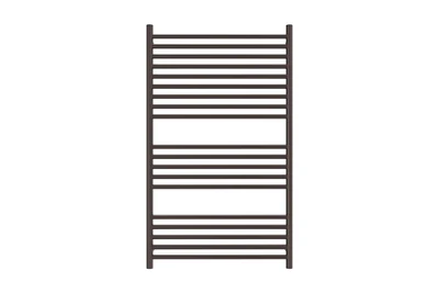 LINSOL ALLEGRA 19 BAR WIDE HEATED TOWEL RAIL GUN METAL 1200MM