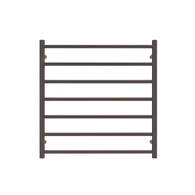 LINSOL ALLEGRA 7 BAR HEATED TOWEL RAIL GUN METAL 750MM