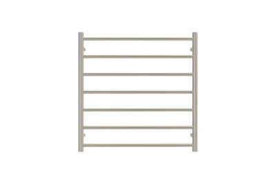 LINSOL ALLEGRA 7 BAR HEATED TOWEL RAIL BRUSHED NICKEL 750MM
