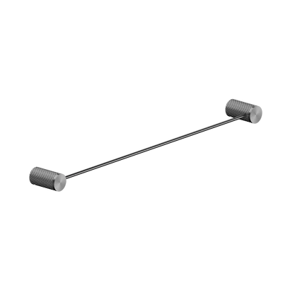 NERO OPAL NON-HEATED SINGLE TOWEL RAIL GRAPHITE (AVAILABLE IN 600MM AND 800MM)