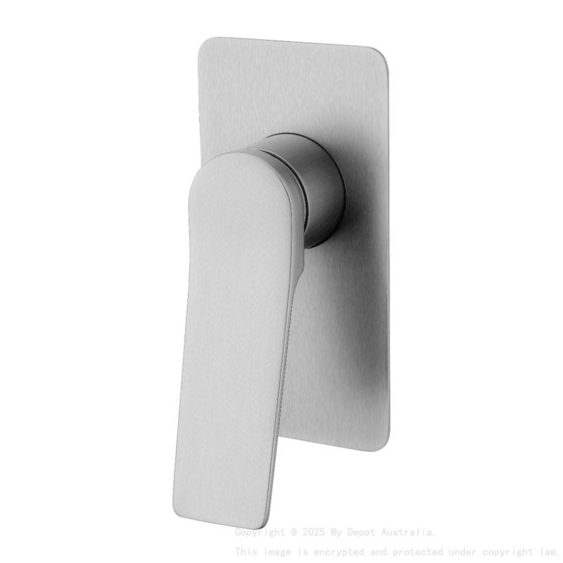 Square Brushed Nickel Built-in Shower Mixer(Brass)