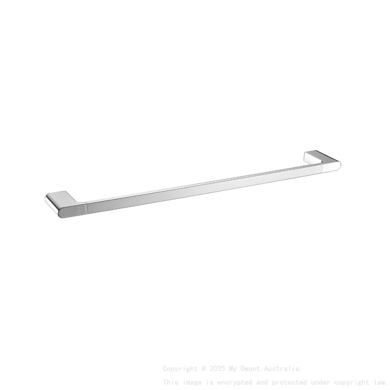 Chrome Single Towel Rail 800mm