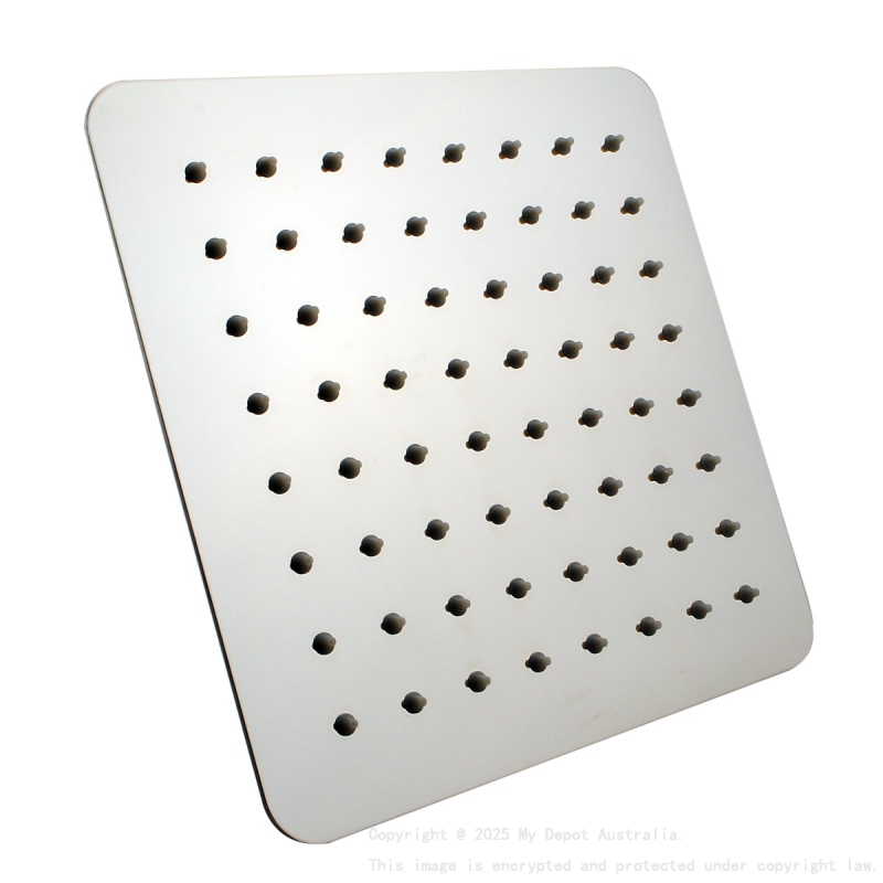 Super-slim Square Chrome Rainfall Shower Head 200mm
