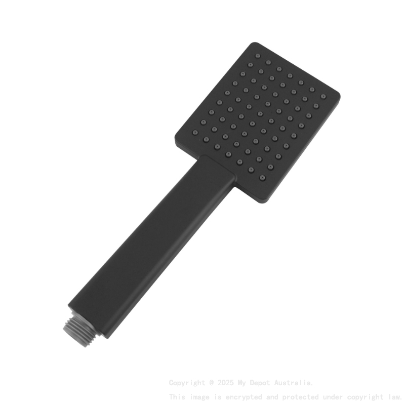 Black Square Handheld Shower