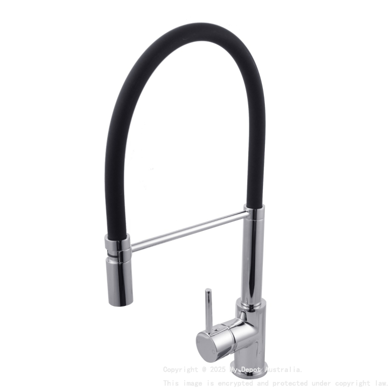 Round Chrome Kitchen Sink Mixer Tap