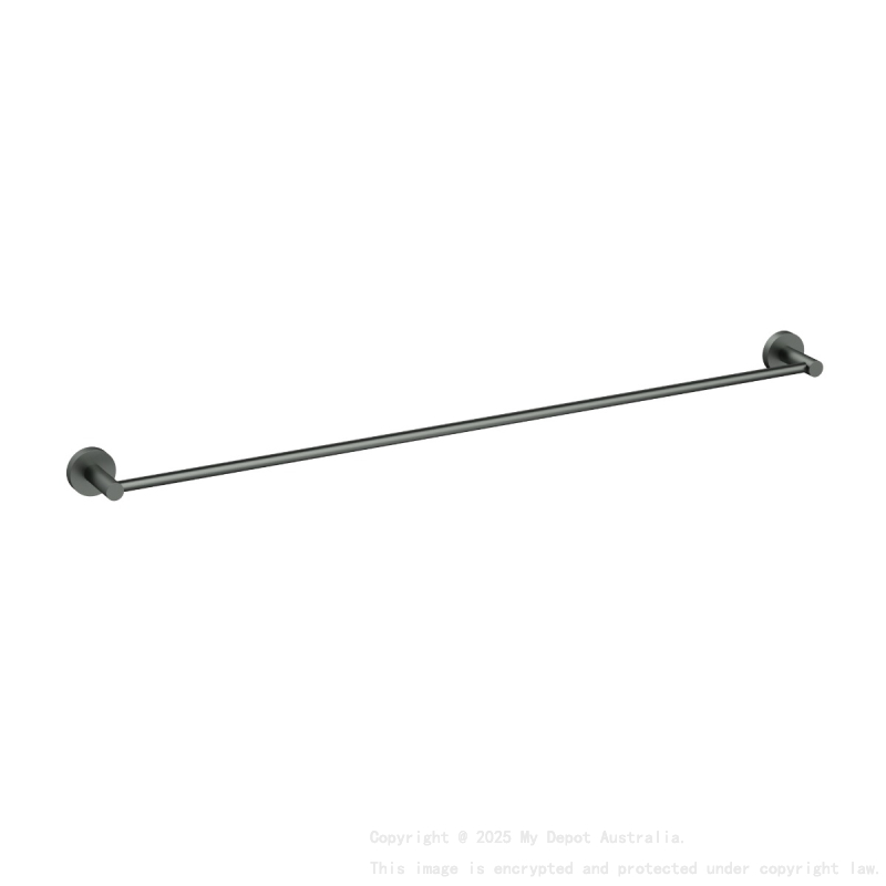 900mm Otus Slimline Single Towel Rail Gun Metal