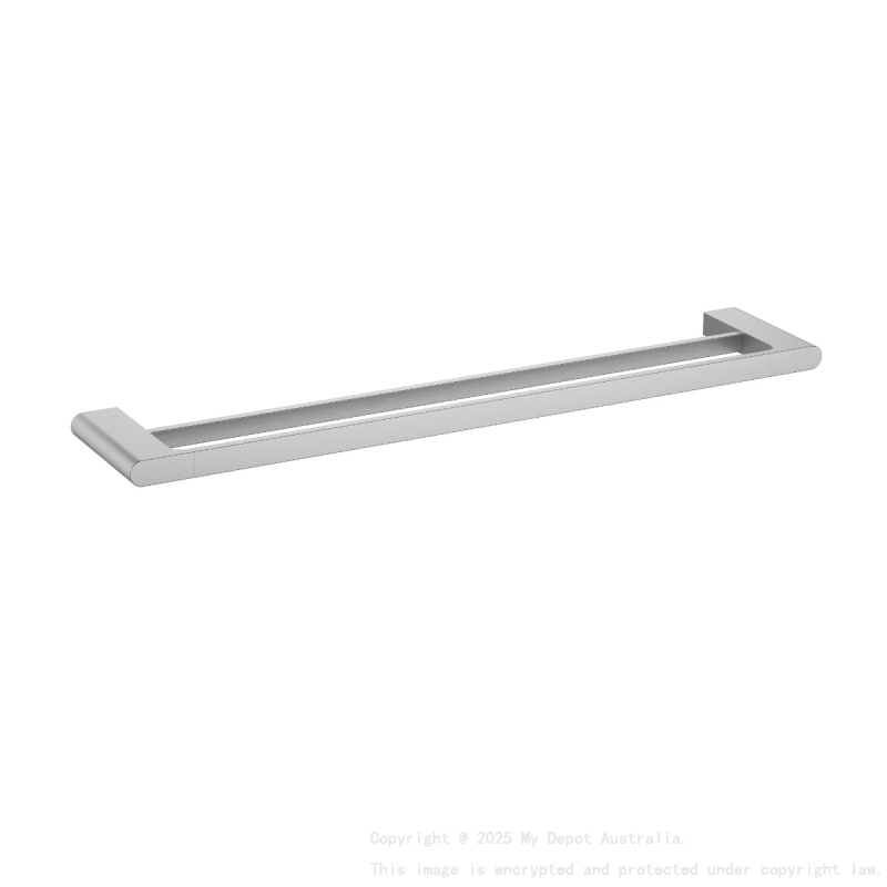 Cora  Double Towel Rail 600mm Brushed Nickel