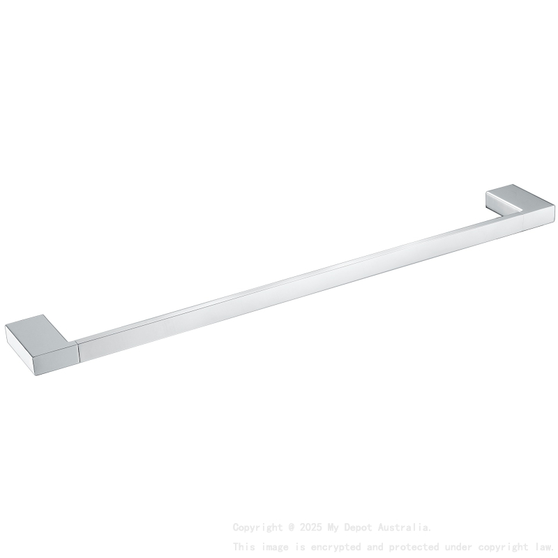 Eden Single Towel Rail 800 mm Chrome