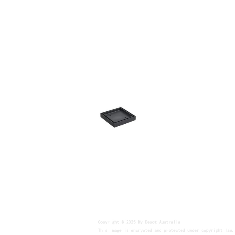 115X115mm Black Slim Square Tile Insert Floor Drain(90mm Outlet)