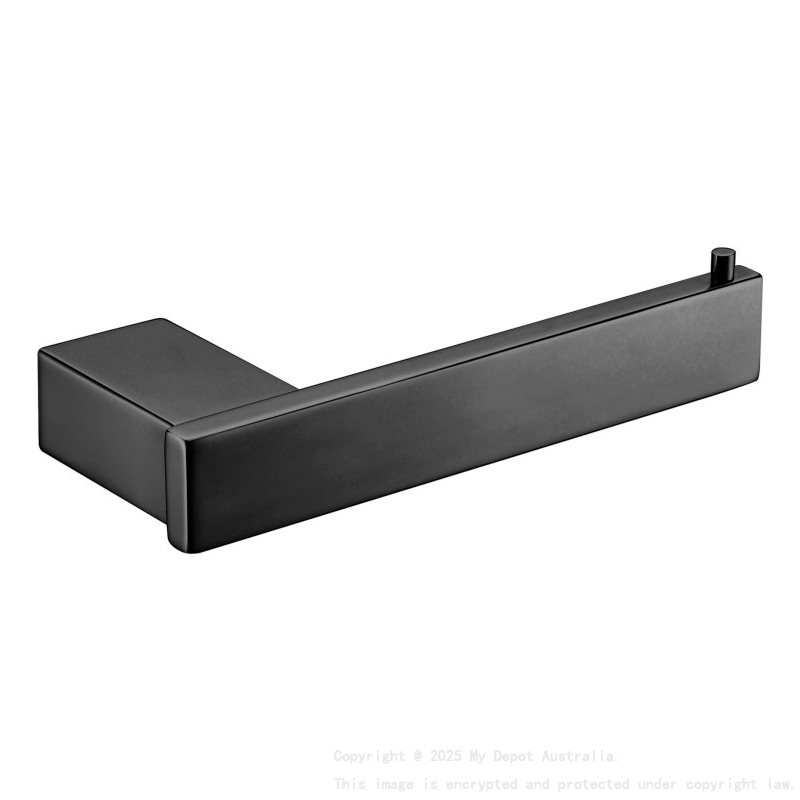 Rosa Toilet Roll Holder Matt Black