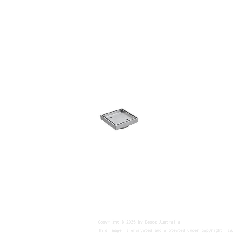 115X115mm Brushed Nickel Clear Out Floor Waste(90mm Outlet)