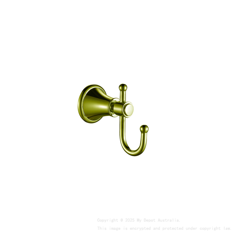 Clasico Robe Hook in Brushed Gold