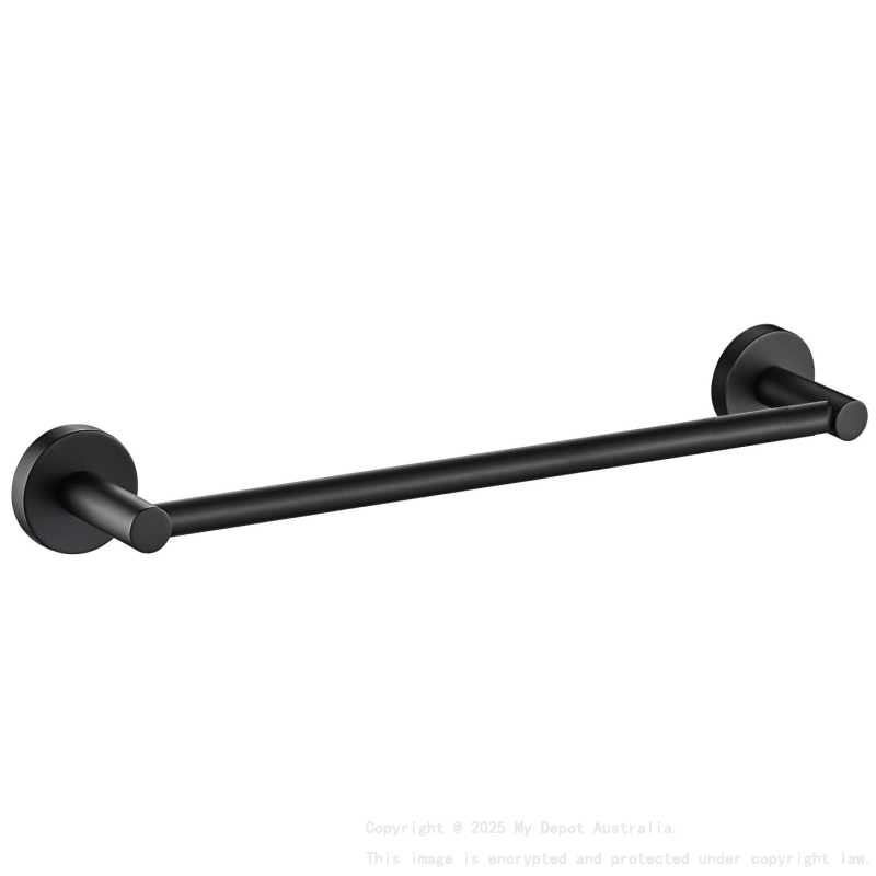 Otus Single Towel Rail 350mm Matt Black