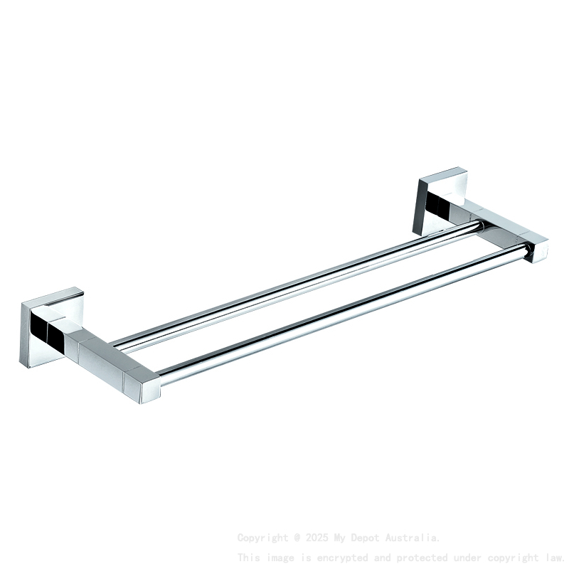 Sara Double Towel Rail 600 mm Chrome