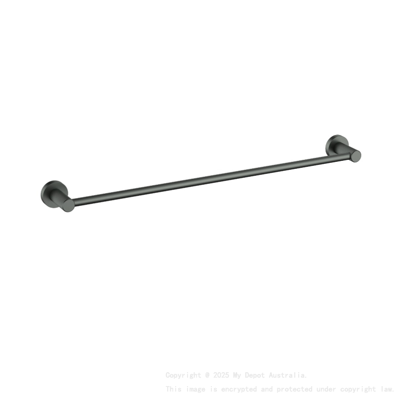 Linie Single Towel Rail 600mm Gun Metal