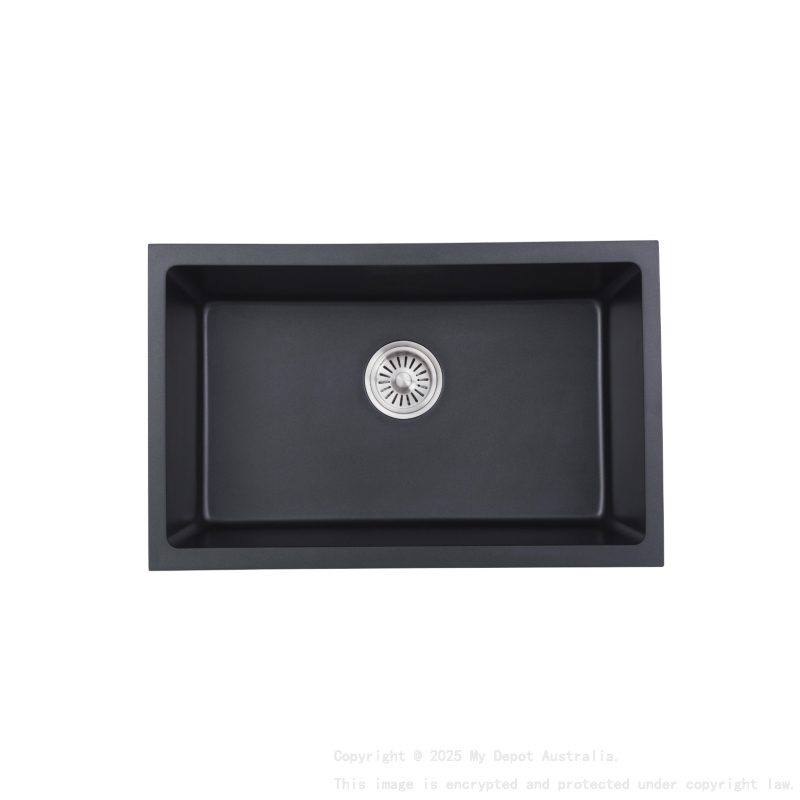 680*430*230mm Cora Black Undermount Granite Sink