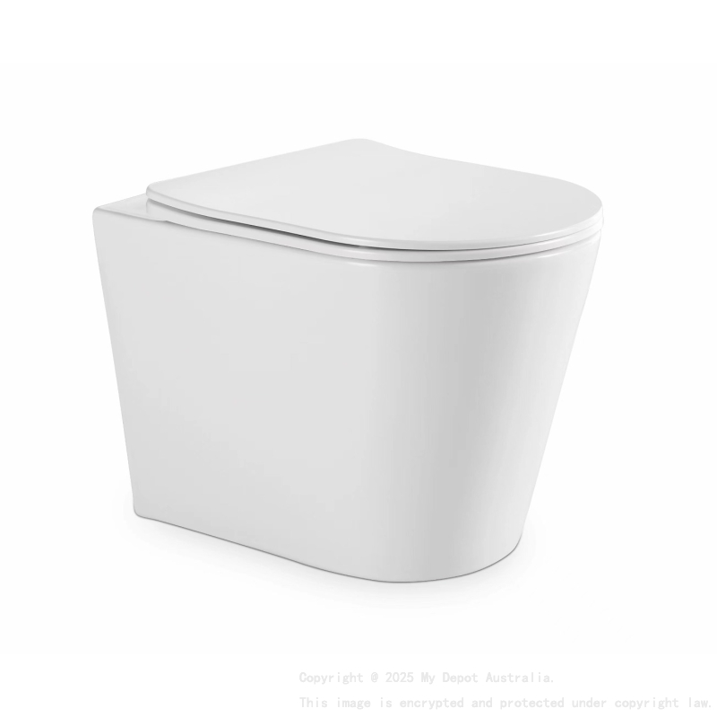 545*360*140mm Gloss White Acadia Tornado Rimless Wall Faced Floor Pan