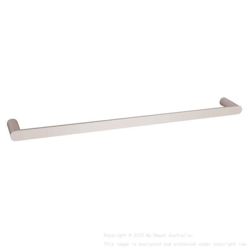 Esperia Brushed Nickel Single Towel Rail 600mm