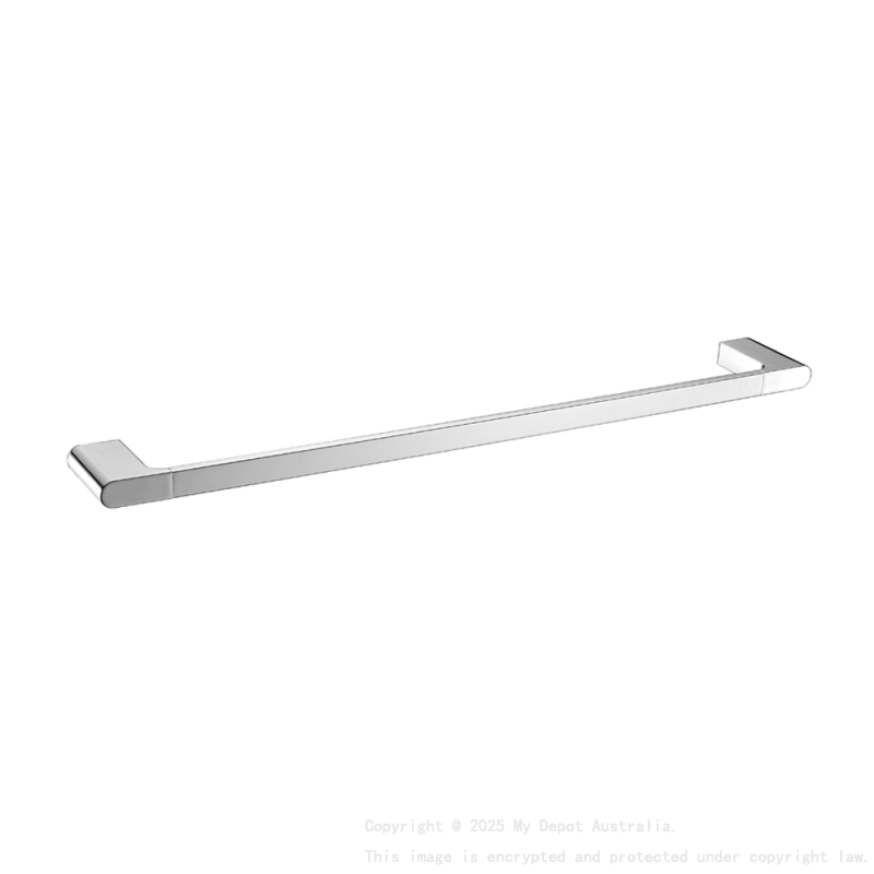 Persano Chrome Zinc Alloy 800mm Single Towel Rail