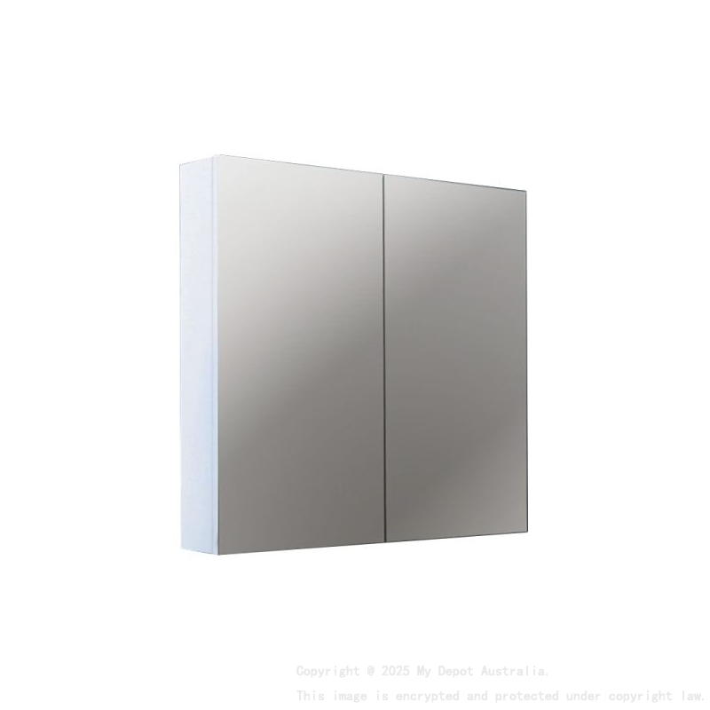 600*150*720mm Pvc White Shaving Cabinet Two Doors
