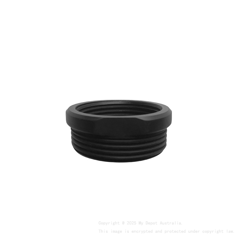 Rund Brass Bottle Trap Coupling Matte Black