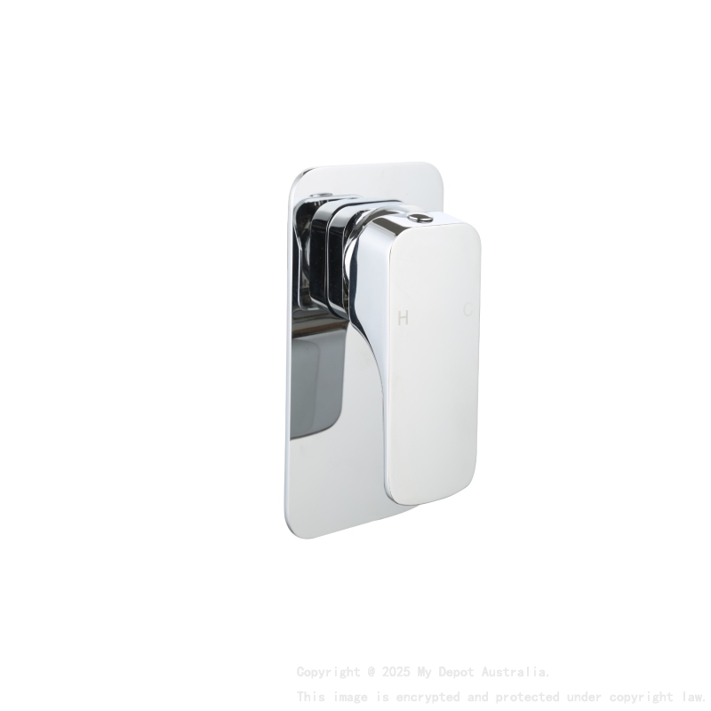 Kompakt Eckig Chrome Shower Mixer