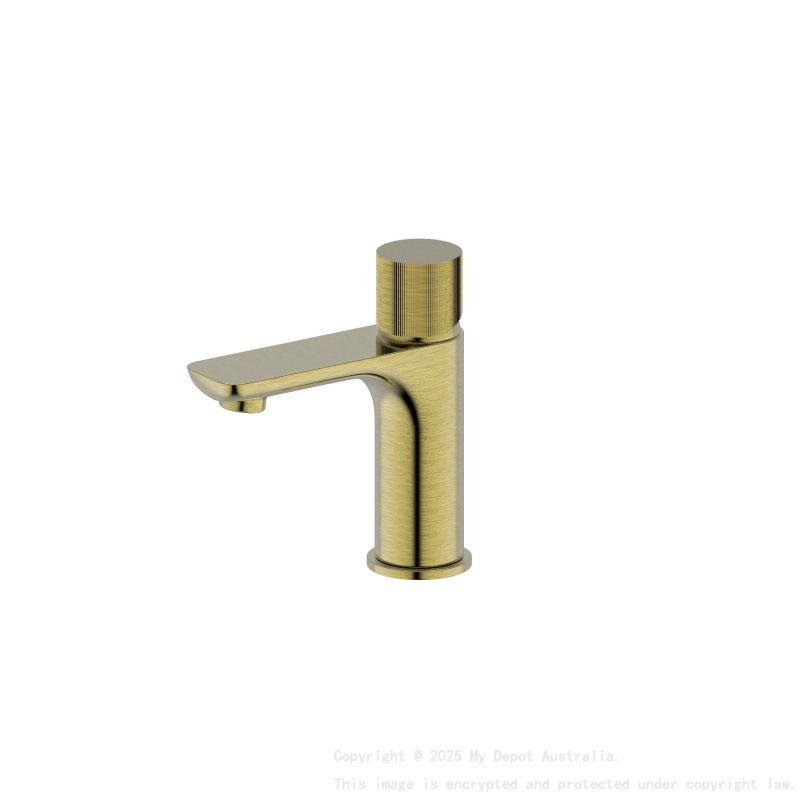 Qi Luxus Basin Mixer Brushed Gold