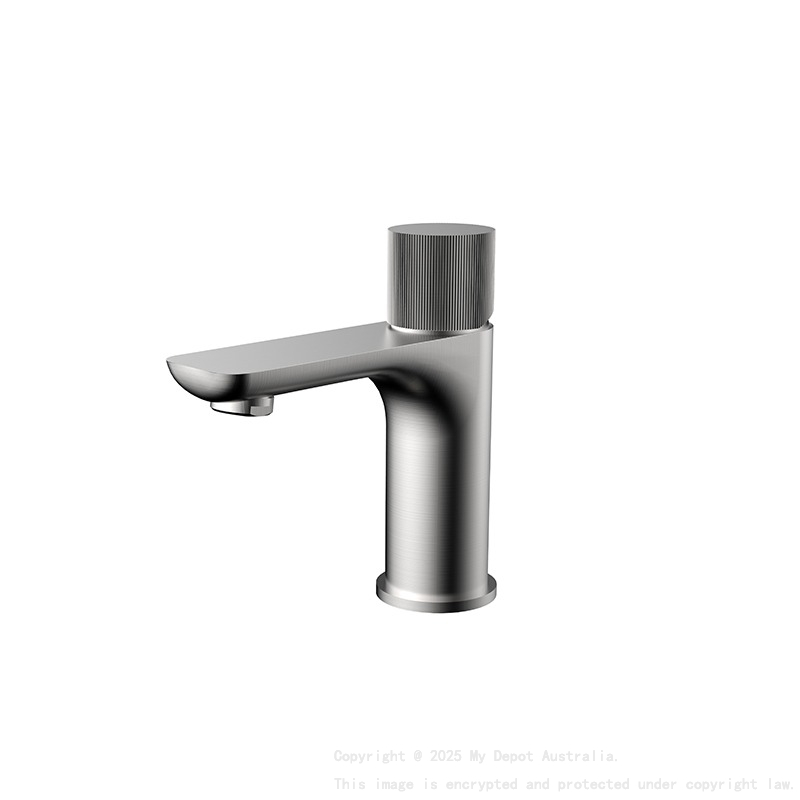 Qi Luxus Basin Mixer Brushed Nickel