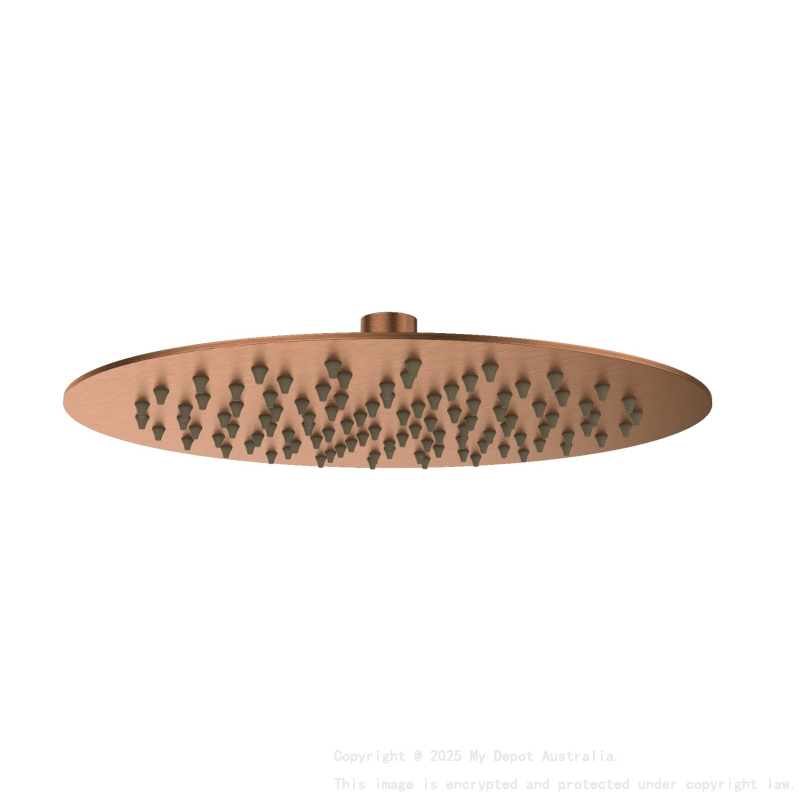 Round Rain Shower Head 250mm Brushed Bronze
