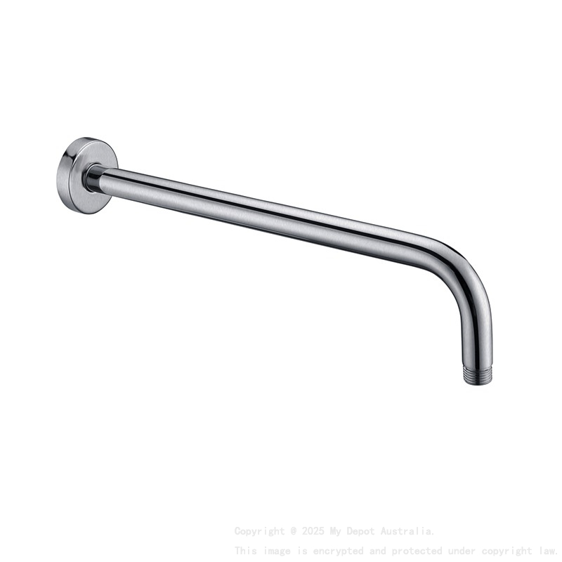 Round Shower Arm Brushed Nickel