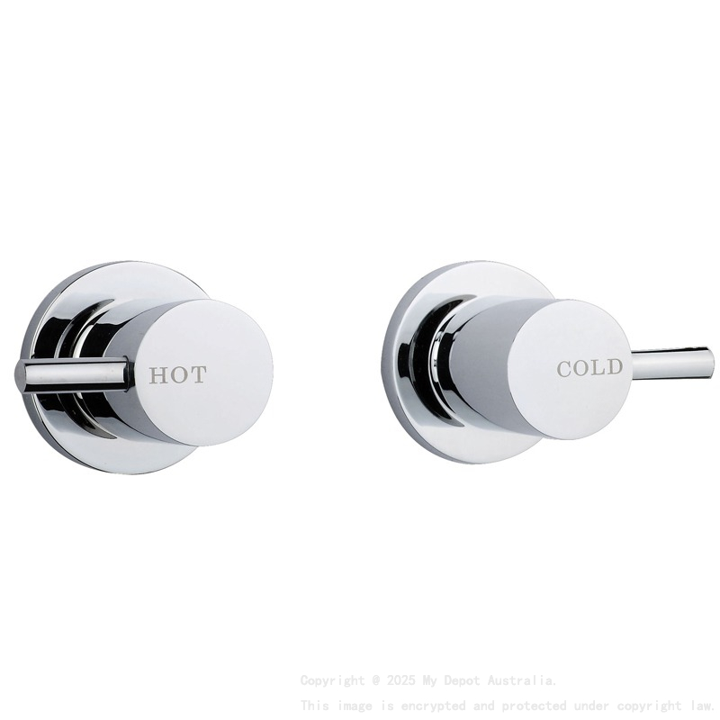 Rund Premium Dr Brass Wall Top Assembly Quarter Turn Chrome