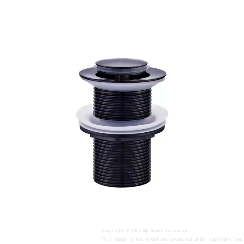 Pop-up waste 32mm, no O/F Matt Black
