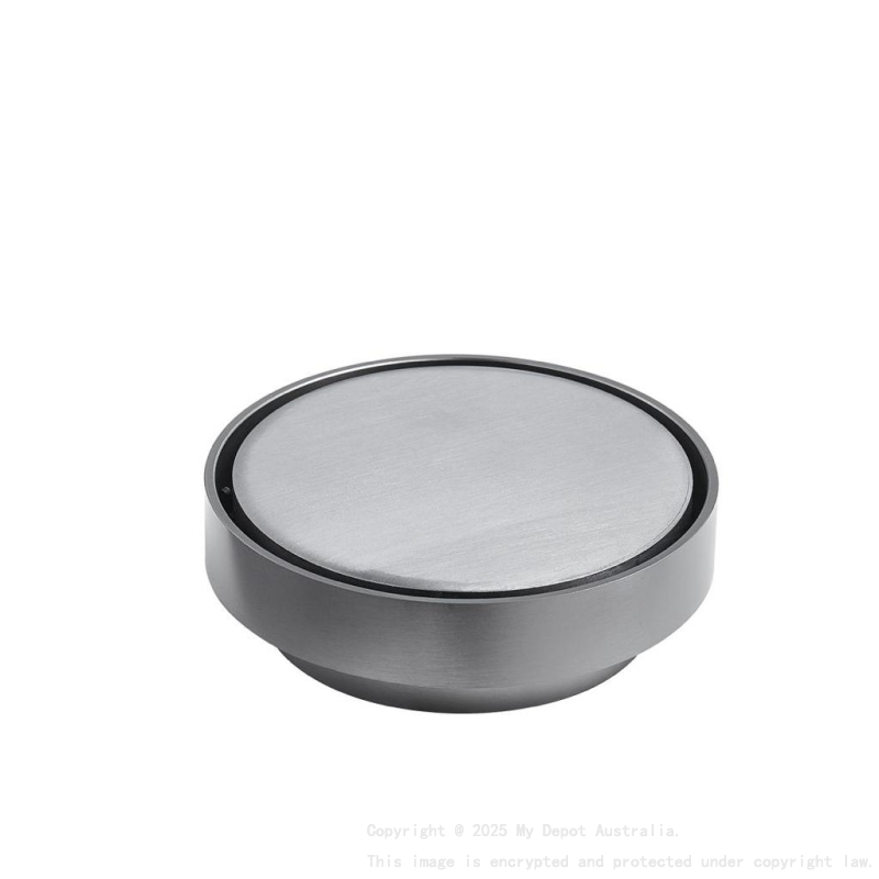 115X115mm Gun Mental Round Tile Insert Floor Drain(88mm)
