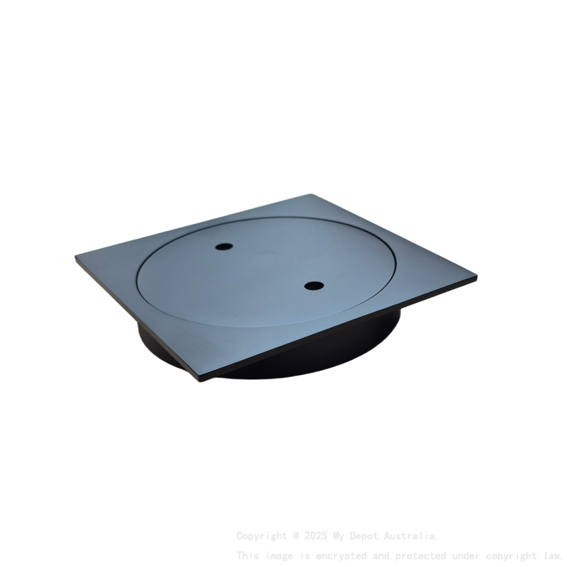 110X110mm Black Clear Out Floor Waste(100mm Outlet)