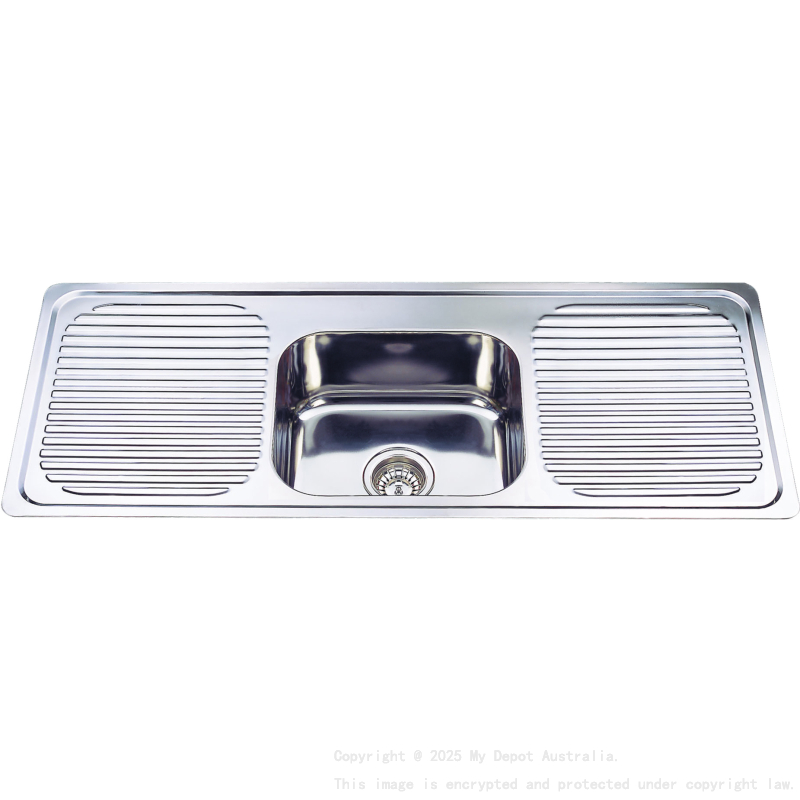 Single Bowl & Double Drainer 1180 x 480mm