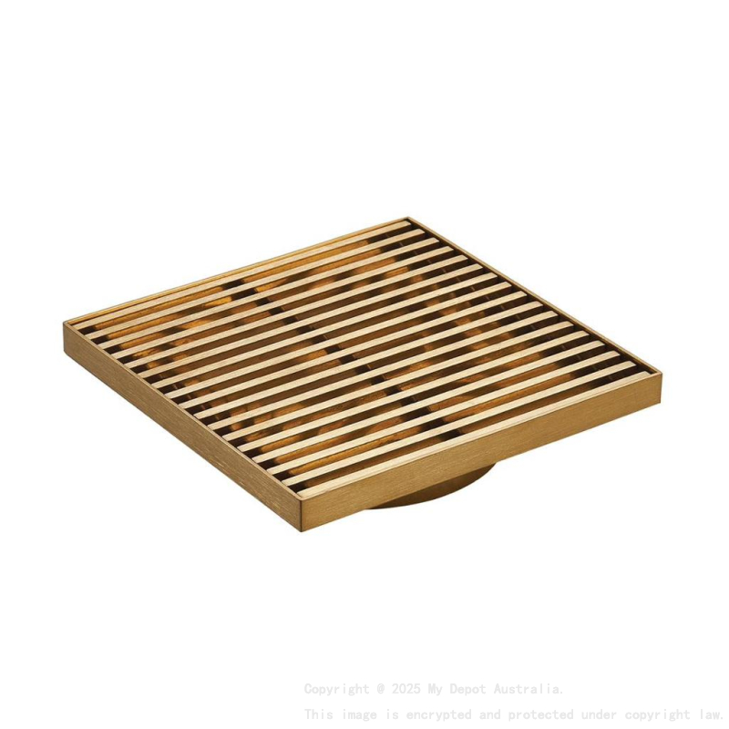 115X115mm Rose Gold Grills Square Floor Drain(80mm)