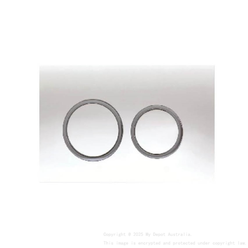 ABS Round Push Plate Chrome