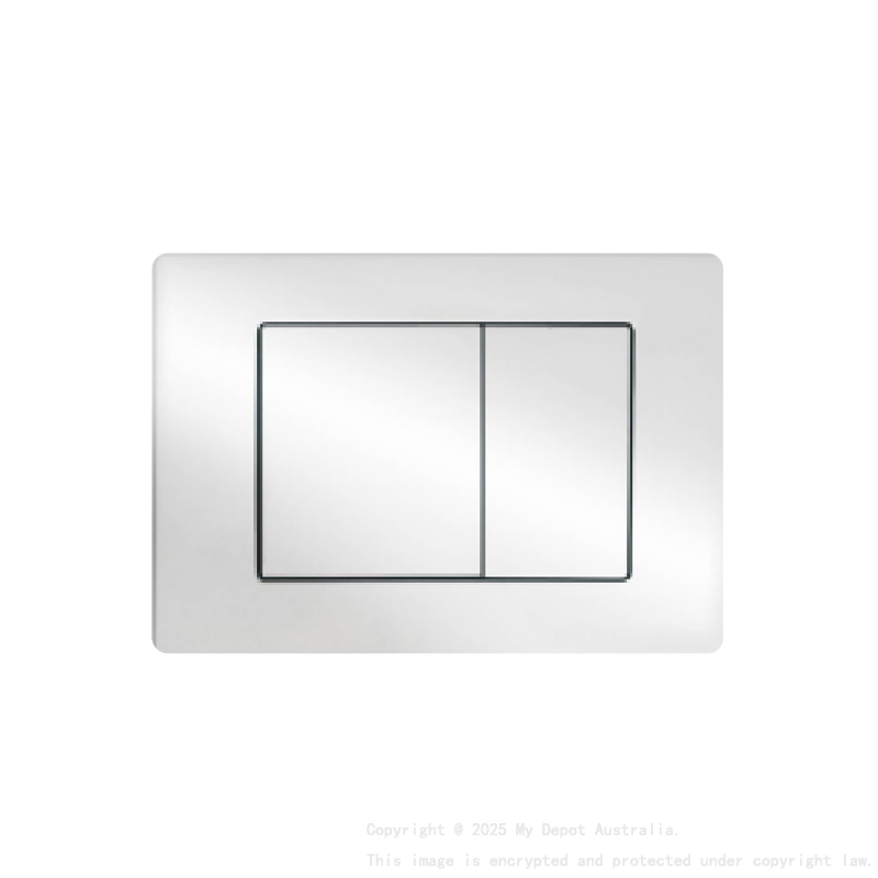 ABS Square Push Plate Chrome