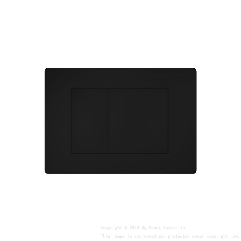 ABS Square Push Plate Black