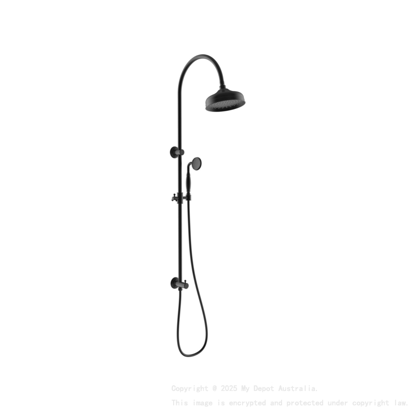 Clasico Combination Shower Set in Matt Black