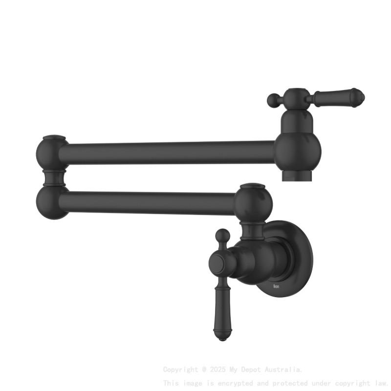 Clasico Kitchen Pot Filler Matt Black