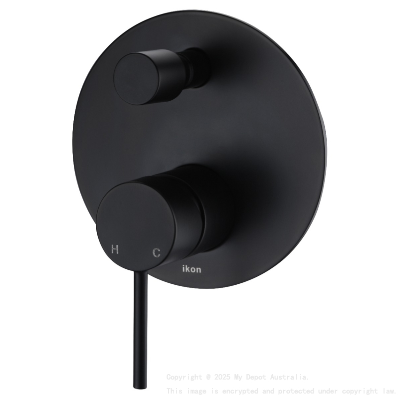 Hali Wall Mixer with Diverter Matt Black