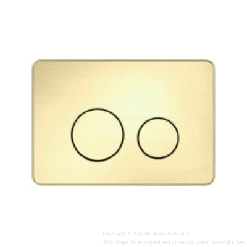 Access Plate Round Button Brushed Gold (Stainless Steel)