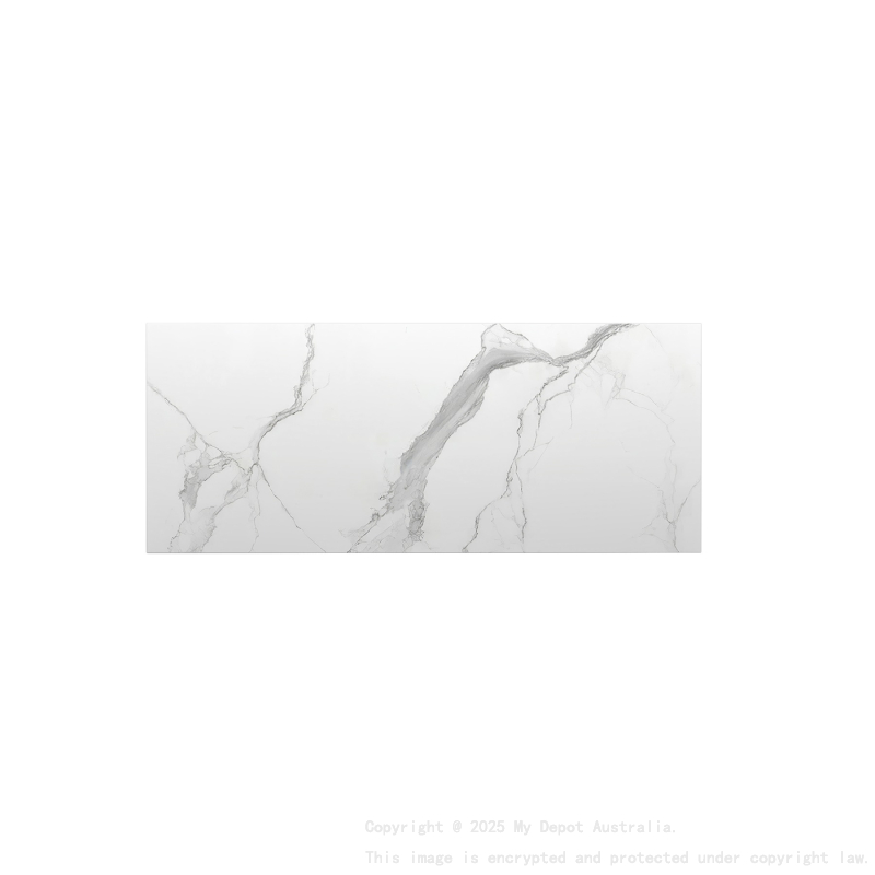 1200mm White Marble Look Sintered Stone Top Matte Finish Benchtop