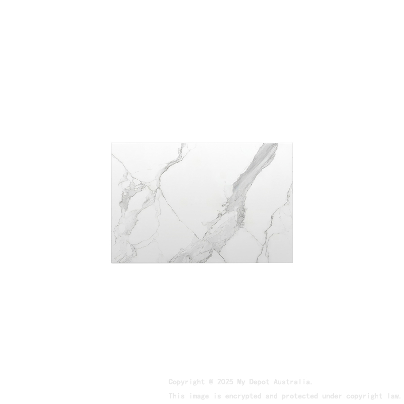 750mm White Marble Look Sintered Stone Top Matte Finish Benchtop