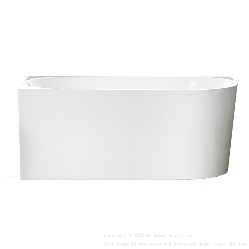 1700X780X600mm Gloss White Bingie Skirt Bath Left Coner None Overflow 40mm Waste And Pipe Supplied