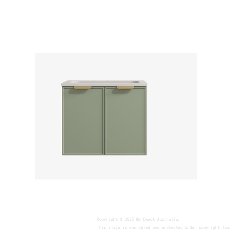 590*455*560mm Olive Green Madura Federation Wall Hung PVC Cabinet